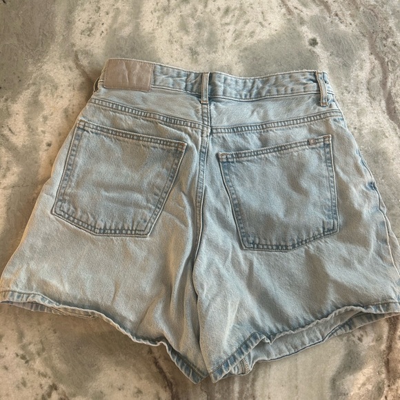 Everlane The A-Line Denim Short Medium Powder Blue 27 - Picture 2 of 4